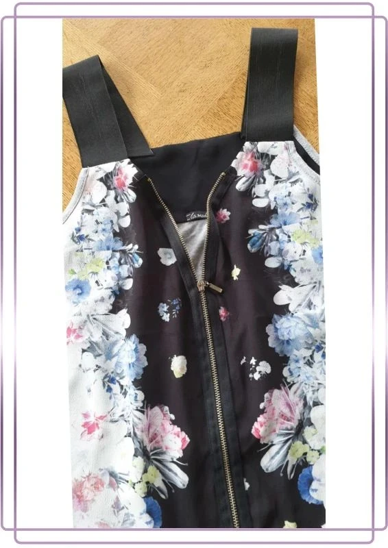 Top floreado LMV La Moda Es Para Ti T36 encaje y cremallera – photo 2